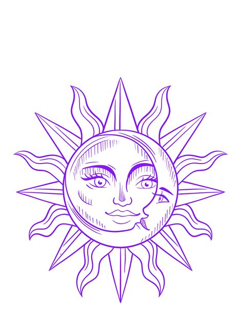 いろいろ outline sun moon tattoo design 265400 - Saesipapictzeq