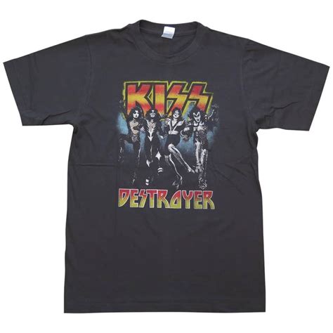 【土日も発送】 Tシャツ Kiss キッス Destroyer デストロイヤー チャコール グレー バンドt Bny Kiss 29