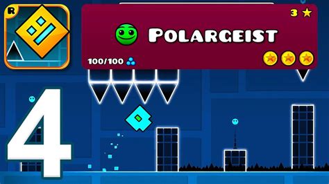 Geometry Dash Gameplay Walkthrough Part 4 Polargeist All Coins