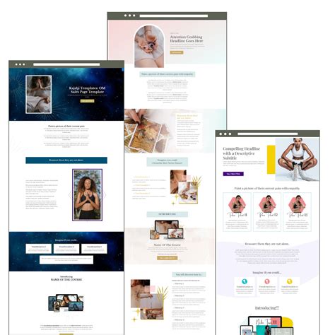 Kajabi Sales Page Templates For Course Creators Membership Site