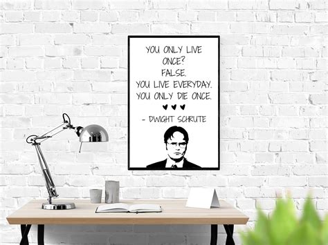 Dwight Schrute Quotes / the Office TV Show Quotes / Dorm Wall - Etsy