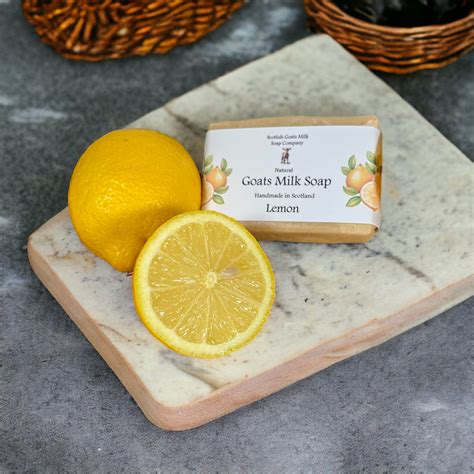 Lemon Soap Bar Handmade Goats Milk Soap Scottish Goats Milk Soap Company