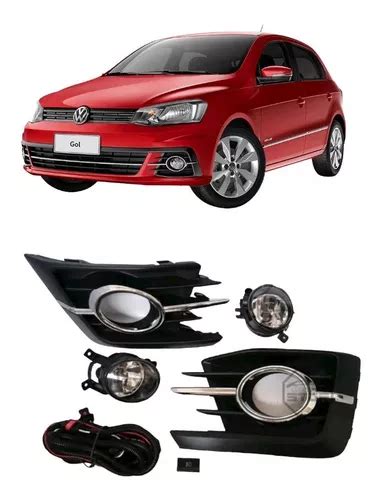 Kit Faros Niebla Volkswagen Gol 2017 2018 Filo Cromado Envío gratis