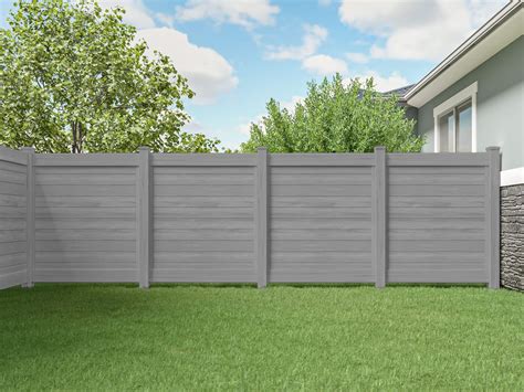 Newbeck Vinyl Fencing 6 X 6 Driftwood Freedom Outdoor Living