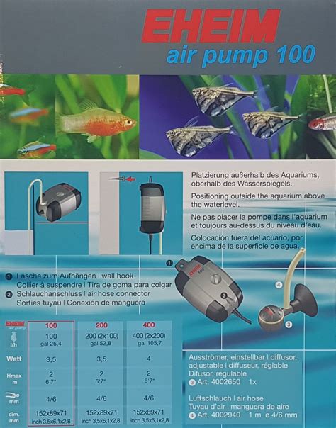 Eheim Air Pump 100 AquaTerra Discount Ch