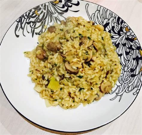 [homemade] Mushroom And Leek Risotto Food