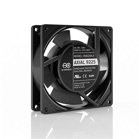 AC Infinity AXIAL 9225 Muffin Cooling Fan 115V AC 92mm By 92mm By