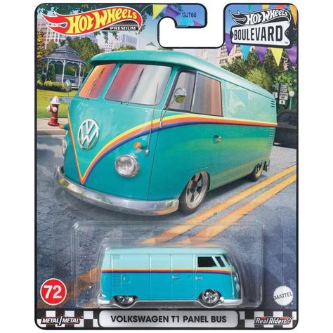 Hot Wheels Premium Volkswagen T1 Panel Bus Vw Micro Vintage Oil Deutschland Design Hersey S