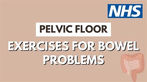 The Words Pelvic Floor Exercises For Bowel Problems On A Beige