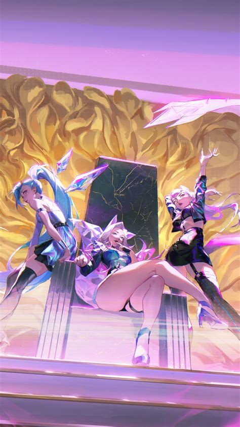 Kda All Out Kaisa Seraphine Ahri Akali Evelynn League Of Legends