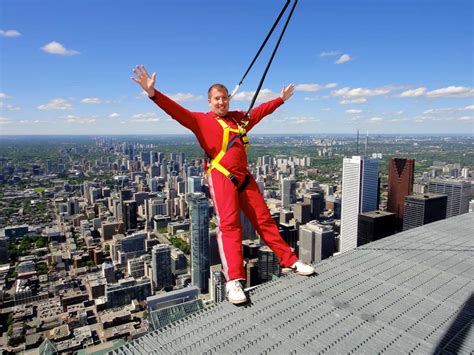 Hanging Off the CN Tower in Toronto