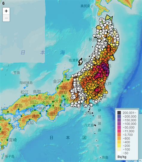 Planet Log 放射能 放射能汚染地図2019