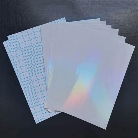 A Size High Glossy Bopp Transparent Self Adhesive Holographic Cold