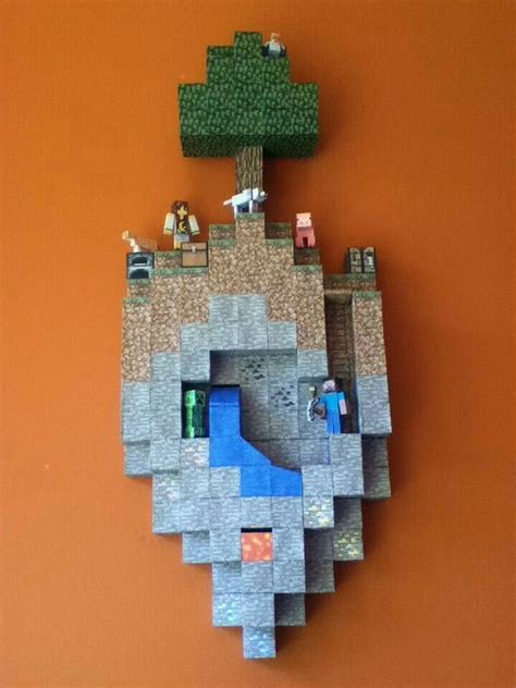 Another Beautiful Wall Decoration Minecraft Crafts Minecraft