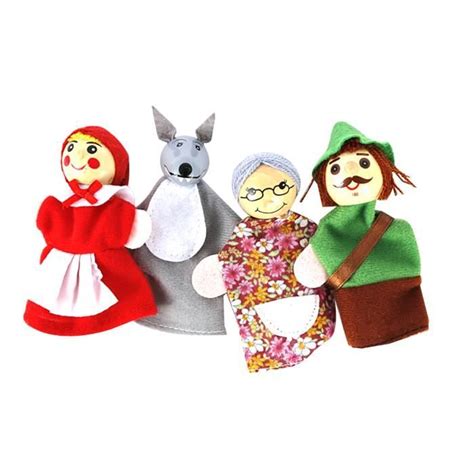 Marionnettes à main Set Little Red Riding Hood NAISIDIER Enfant