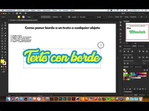 Texto Con Borde Illustrator Tutorial YouTube