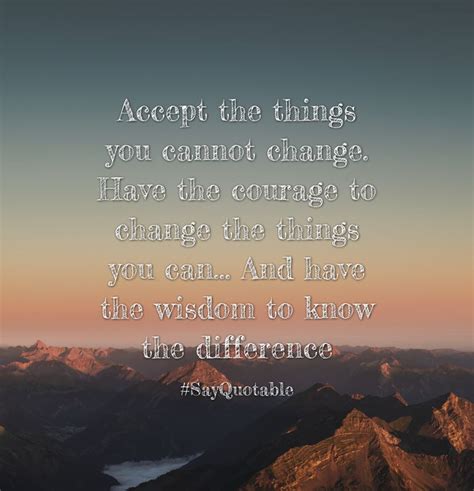 Quotes About Accept The Things You Cannot Change Have The Courage To