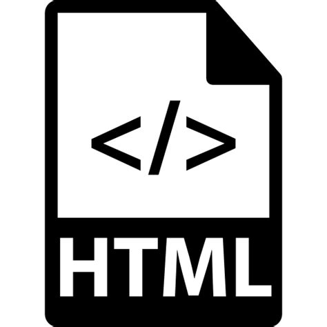 Icono De Archivo Html Con S Mbolo De C Digo