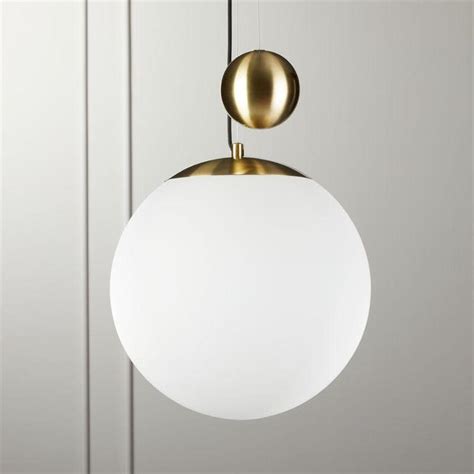 Large Brass Globe Pendant Light Shelly Lighting