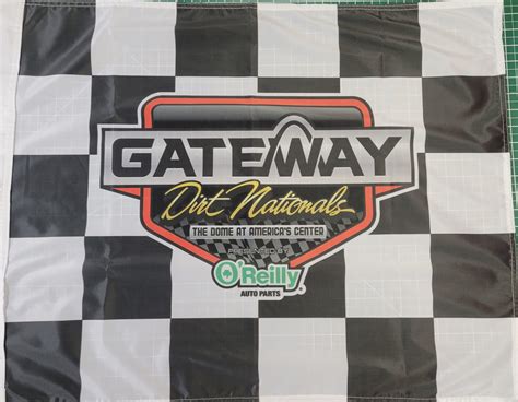 Customized Checkered Flag Your Logo Professional Motorsports