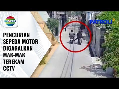 Mak Mak Gagalkan Pencurian Sepeda Motor Pelaku Tinggalkan Motor Curian