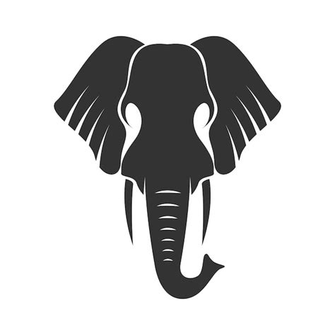 Elefant Symbol Logo Design Illustration Premium Vektor