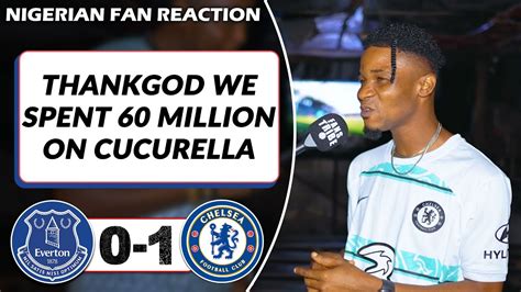 Everton Chelsea Dani Nigerian Fan Reaction Premier League