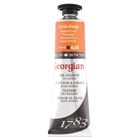 Daler Rowney Georgian Oil Color Chrome Orange Deep Hue Ml Tube