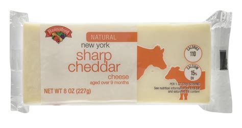 Hannaford Natural New York Sharp Cheddar Cheese Source