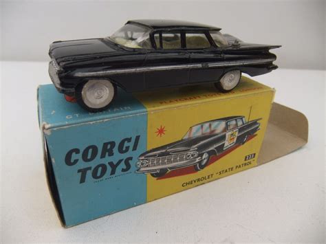 Corgi Chevrolet Impala State Patrol Vintage Model Original Boxed