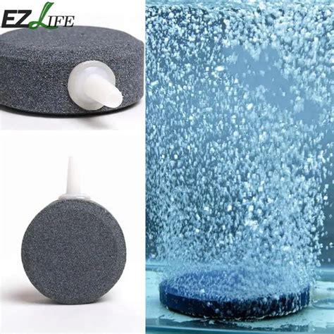 Ezlife Air Bubble Disk Stone Aquarium Aerator Fish Tank Pump