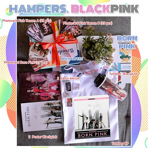 Jual Hampers Blackpink Isi Tumbler Photocard Tas Totebag Poster Ganci