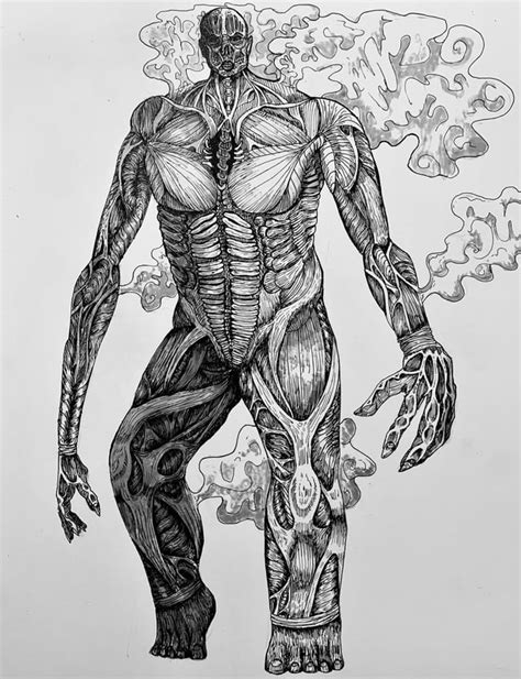 I Drew An Ancient Colossus Titan Worked Especially Hard On This Had