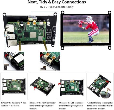 Elecrow Touch Screen Monitor For Raspberry Pi 5 Inch Raspberry Pi Display 800x480 Small Monitor