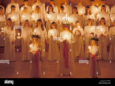 St. lucia day candles hi-res stock photography and images - Alamy