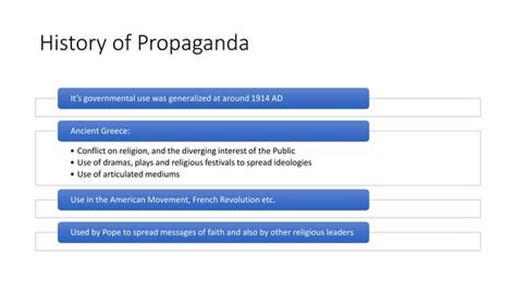 Media and propaganda | PPTX | History | Genres