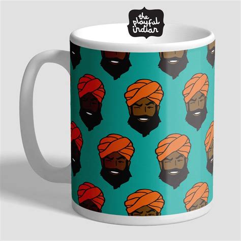 Happy Winking Mr Singh Sikh Man Mug Indian Desi Asian Etsy