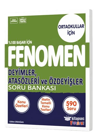 Fenomen Deyimler Atas Zleri Ve Zdeyi Ler Fenomen Soru Bankas