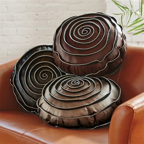 Spiral Zipper Throw Pillow | Grandin Road