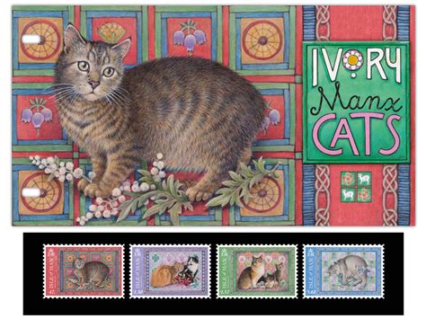 Artist Lesley Anne Ivory brings Manx Cats to Isle of Man Post Office Stamps - Isle of Man Post ...