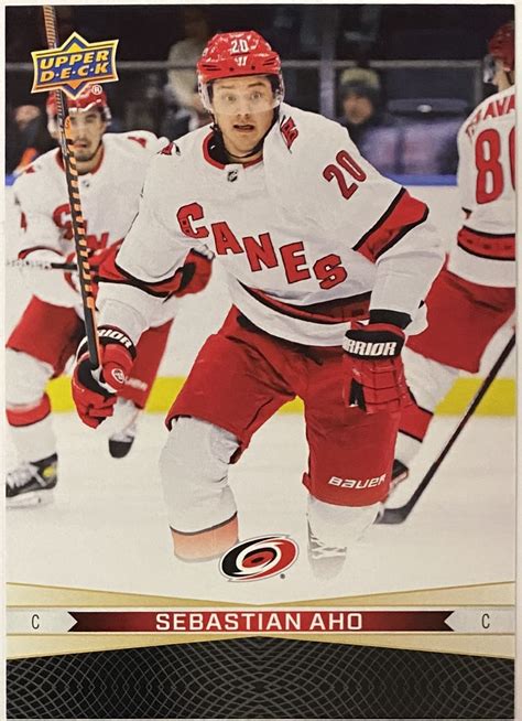 Sebastian Aho Seth Jarvis Upper Deck Tim Hortons Collector S