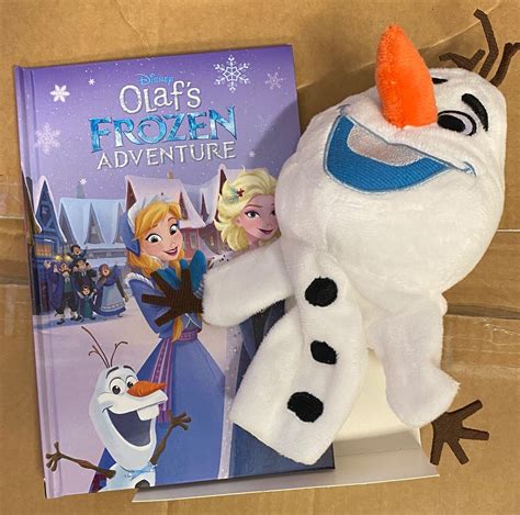 Disney Frozen Olaf S Frozen Adventure Book And Olaf Hand Puppet