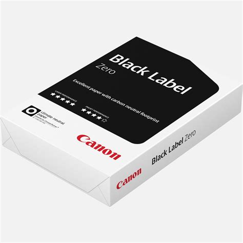 Canon Black Label Zero Fsc 80 Gm² A4 Papier 500 Blatt — Canon