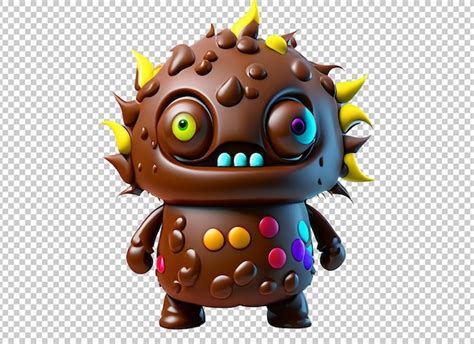 Monstruo De Chocolate D Archivo Psd Premium