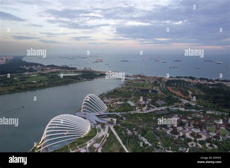 Gardens By The Bay Aerial View Hi Res Stock Photography And Images Alamy