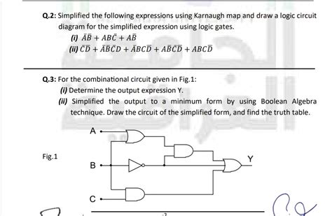 Draw The Logic Circuit For Following Boolean Expression F A B C