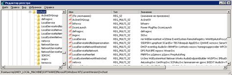 Процесс svchost.exe и системные службы, связанные с ним.