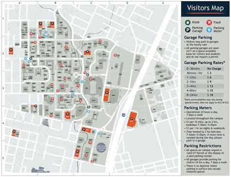 Visitor's Map | Parking & Transportation | The University Of Texas ...