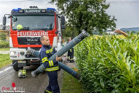 O Starkregen Sorgt F R Mehrere Eins Tze Im Gemeindegebiet Alkoven