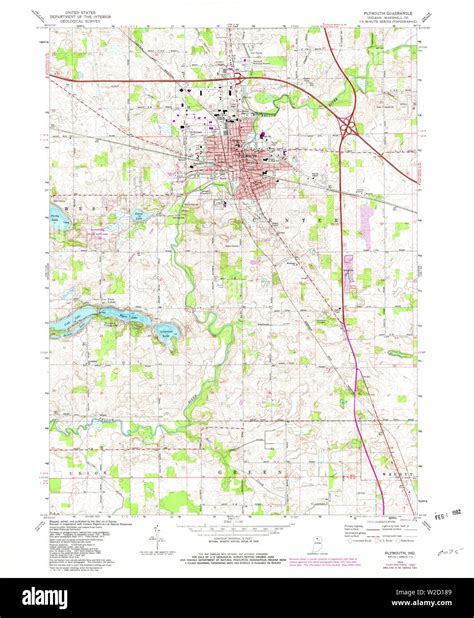 Plymouth Indiana Map Hi Res Stock Photography And Images Alamy